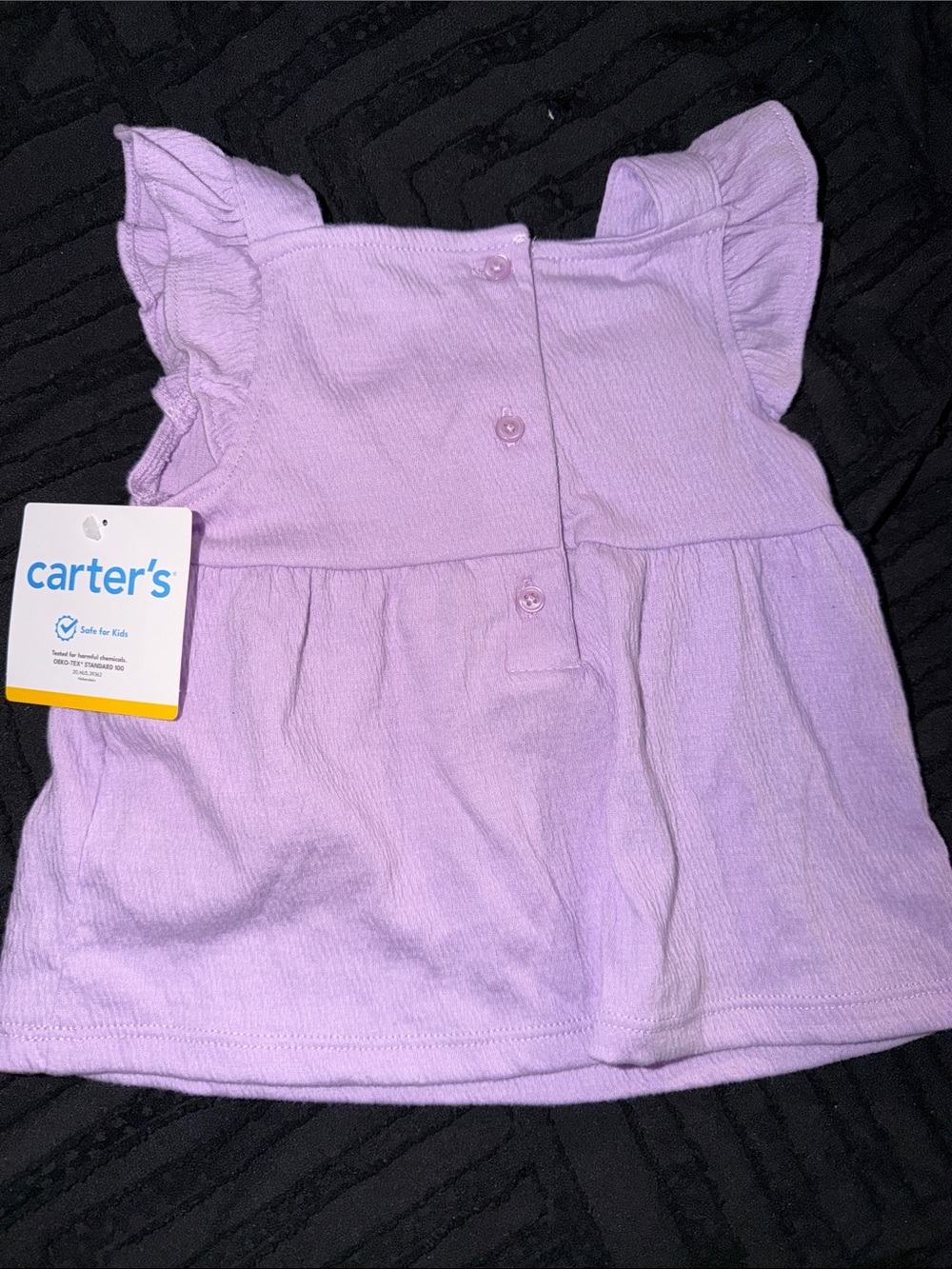 Carter's Lilac Ruffle Baby Top - Picture 4 of 4